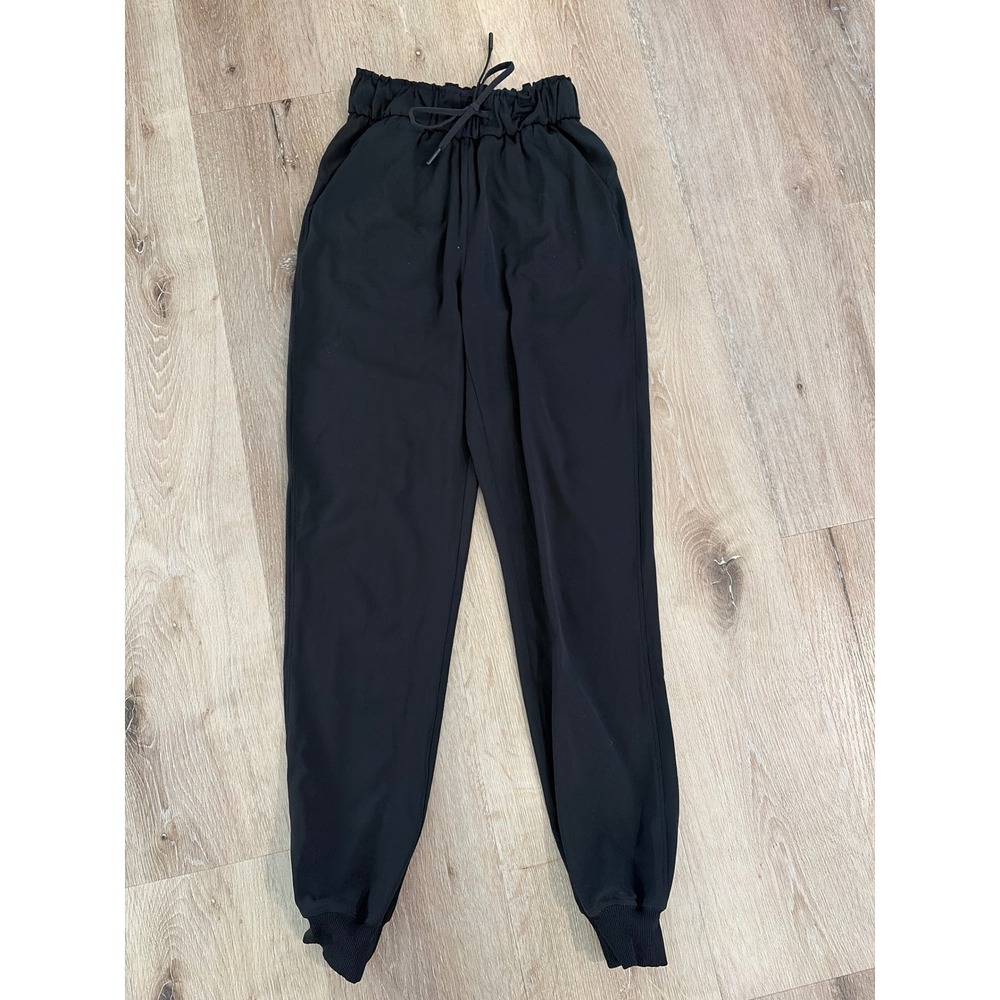 Lululemon Beyond the Studio Jogger Black High Rise Sweatpants Tapered Pants